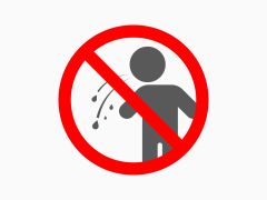 no spitting sign icon